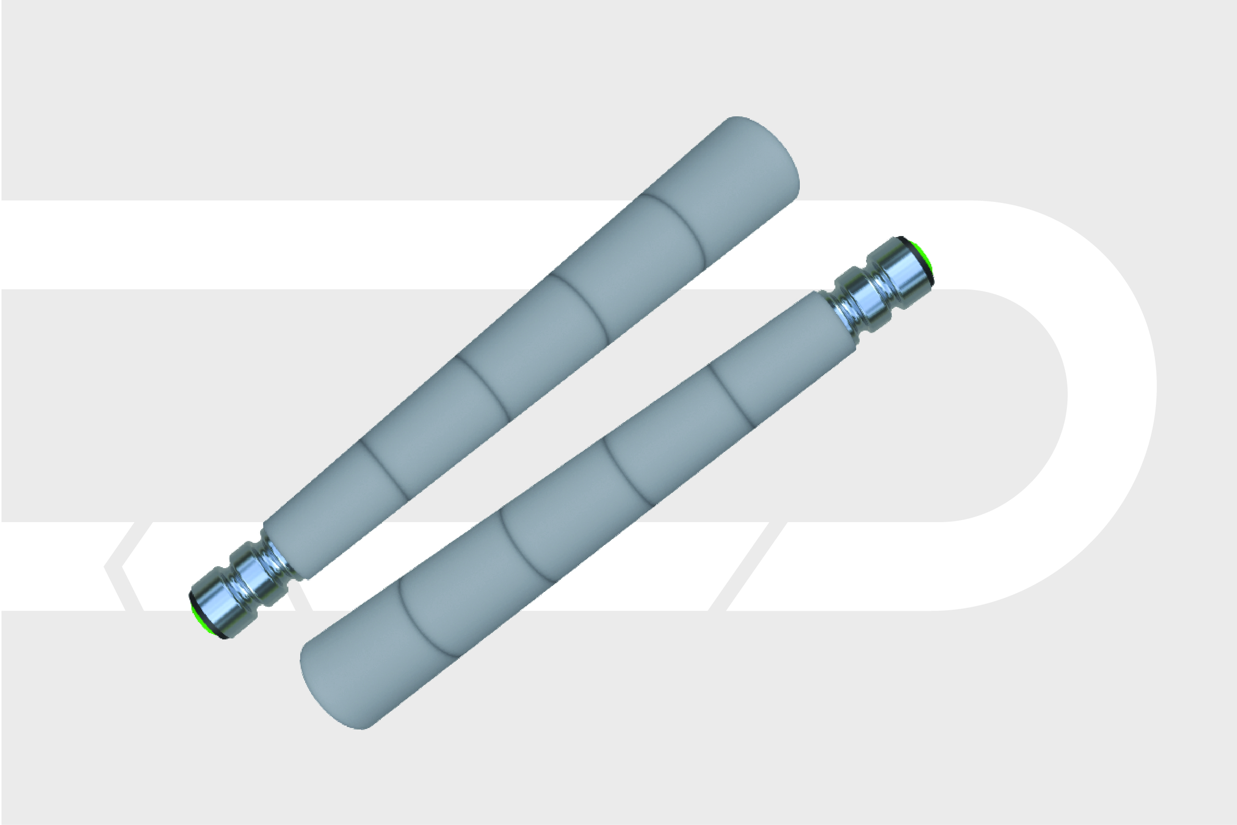 Zinc Plated Steel Tapered Conveyor Roller 50mm With Pulley